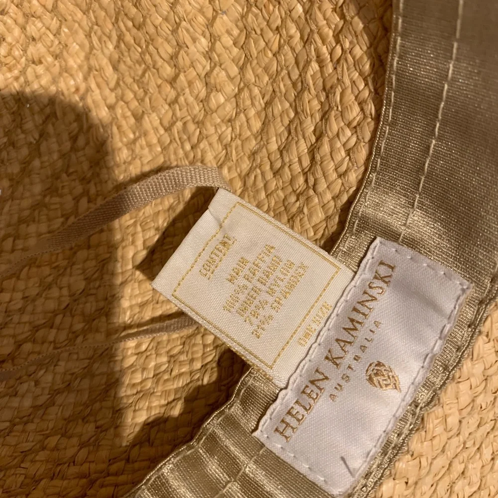 Helen Kaminski Tan Fringed Straw Hat - Picture 6 of 6